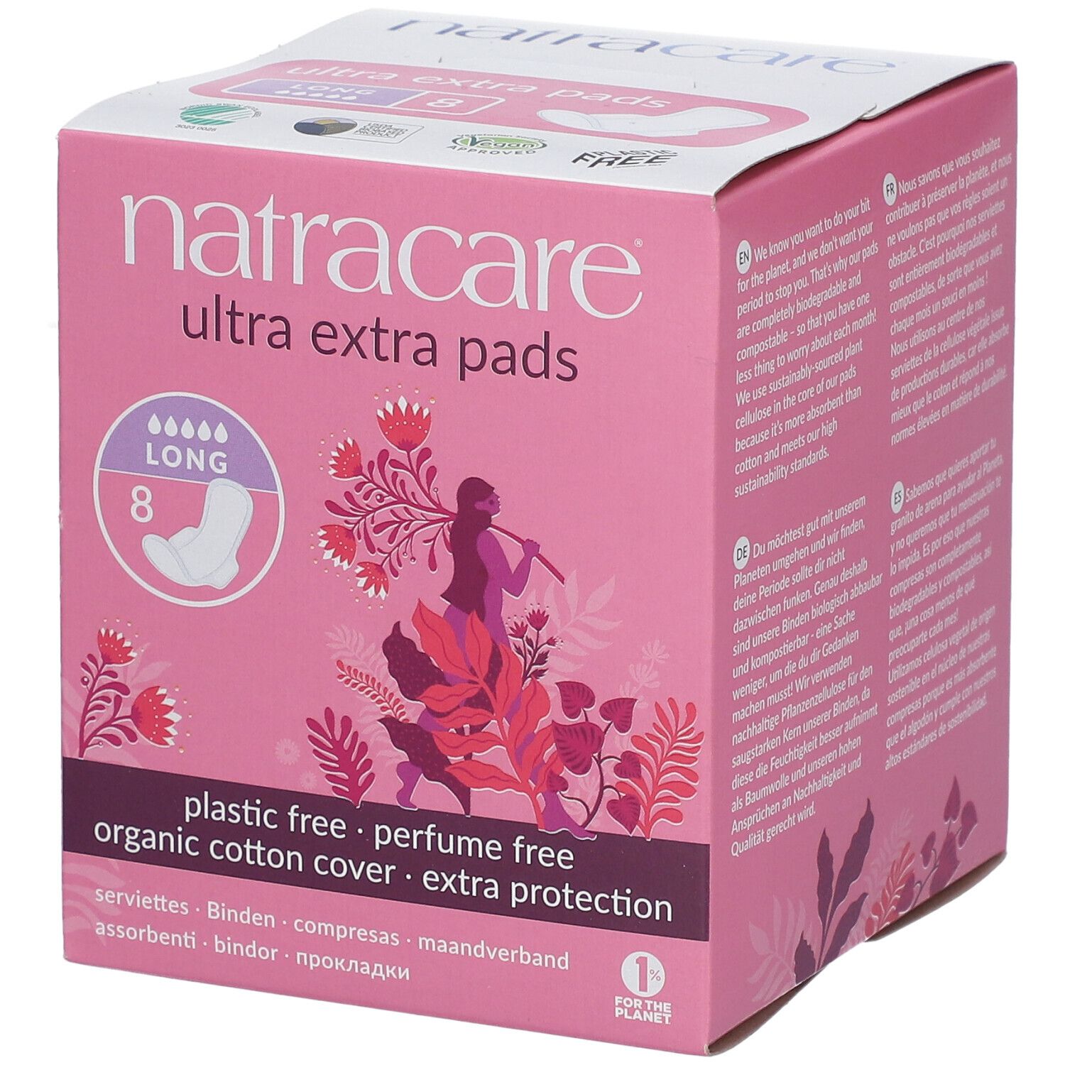 Natracare Ultra extra pads Serviette hygiènique Long