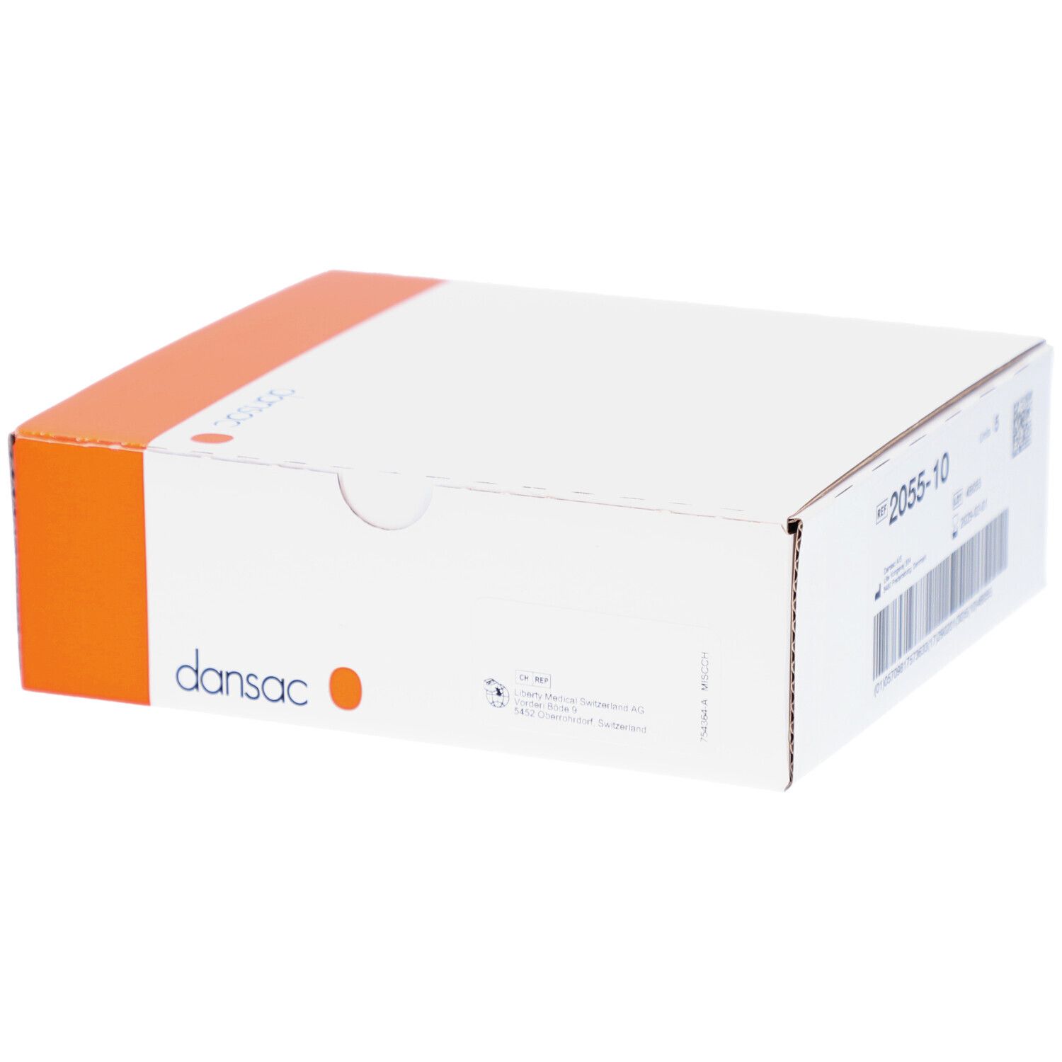 Verpackung für Dansac NovaLife GX+ Stoma-Basisplatte, 5 Stück, Größe 55 (10-42mm).