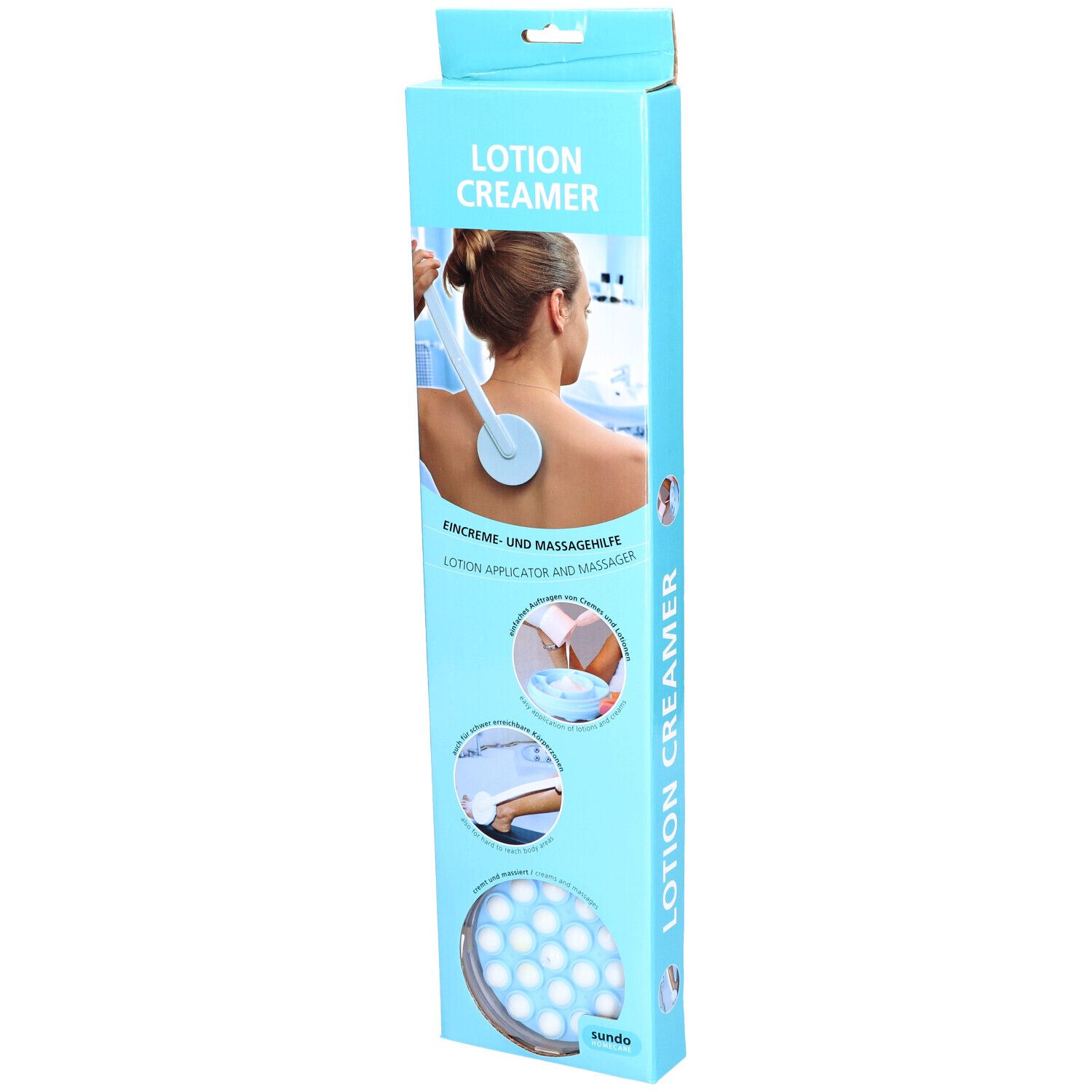 Sundo Lotion-Creamer 44cm lang weiss/blau
