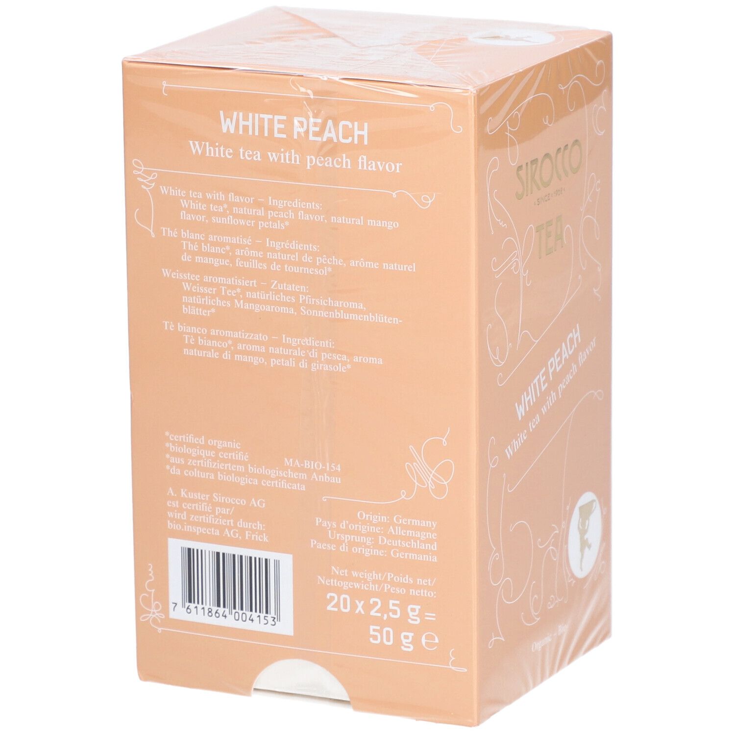 Sirocco Bio Tee White Peach Weißer Tee mit Pfirsich