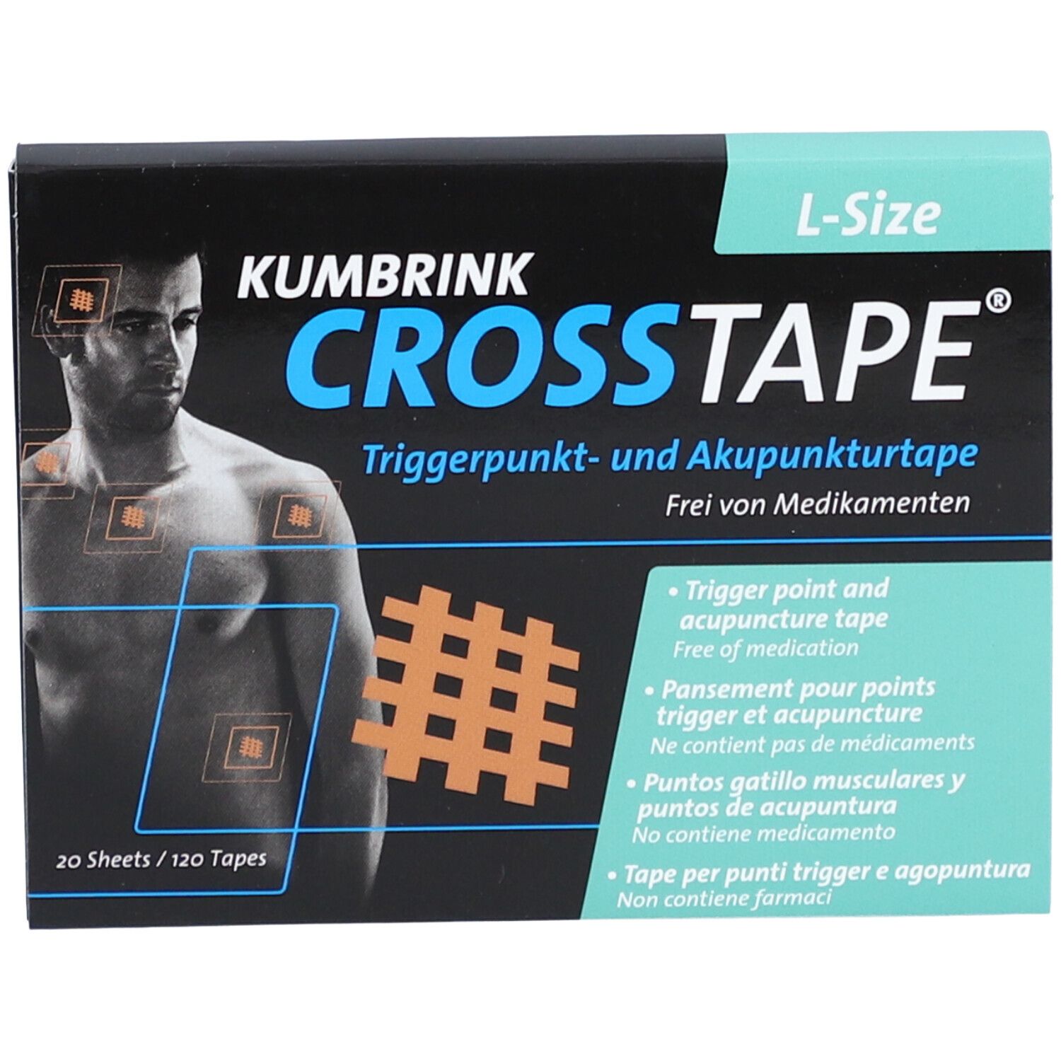 Crosstape Bande d'acupuncture contre la douleur L 1