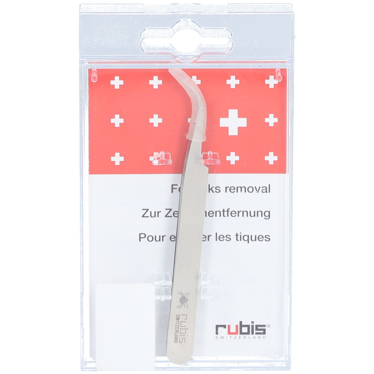Rubis Pince à tiques Inox