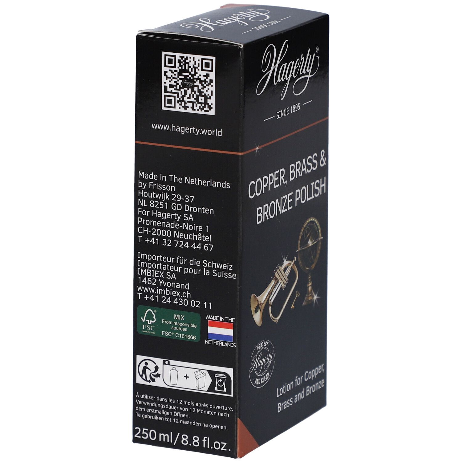 Hagerty Kupfer-, Messing- & Bronze-Politur-Flasche, 250 ml.