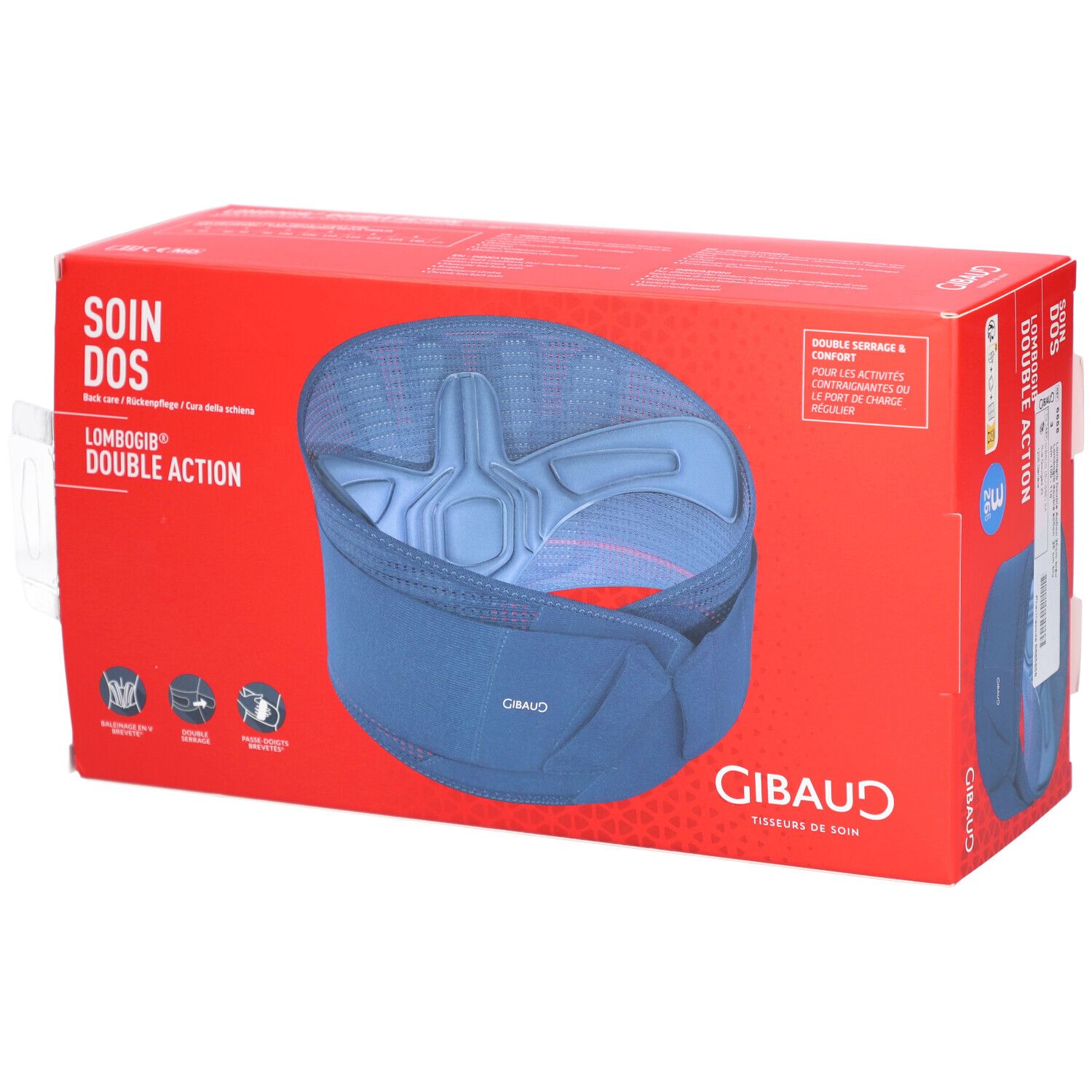 Gibaud Lombogib Double Act 26cm Gr3 100-110 cm bleu