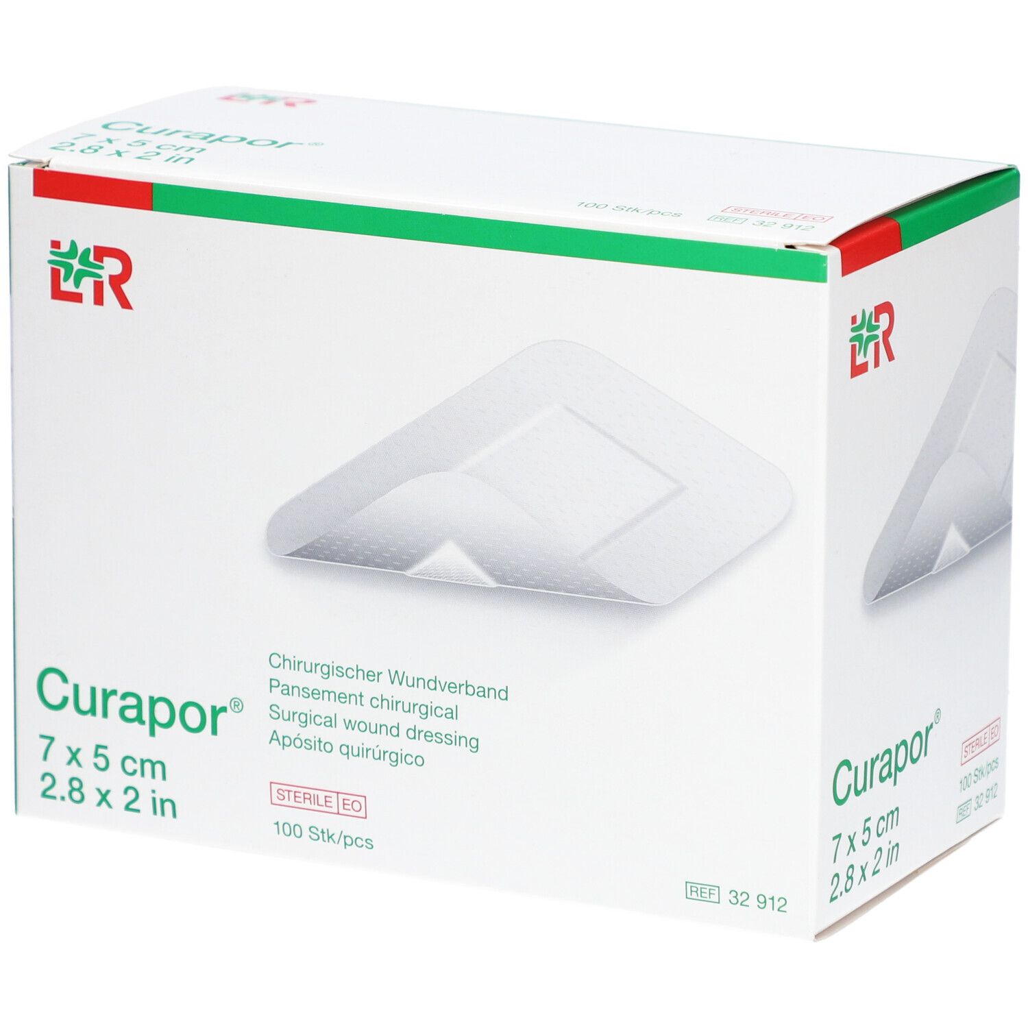 L&R Curaport® Pansement Chirurgical stérile 7 x 5 cm