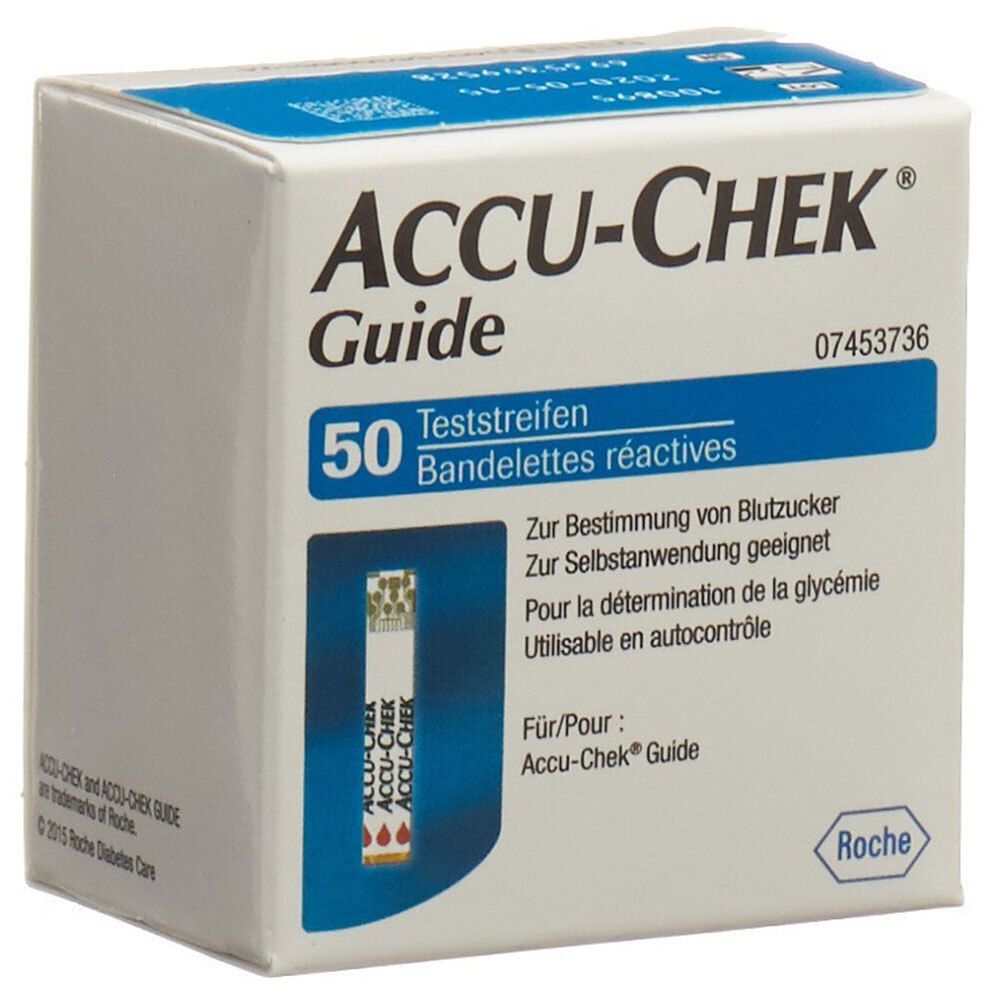 Accu-Chek® Guide Bandelettes réactives pour glycémie