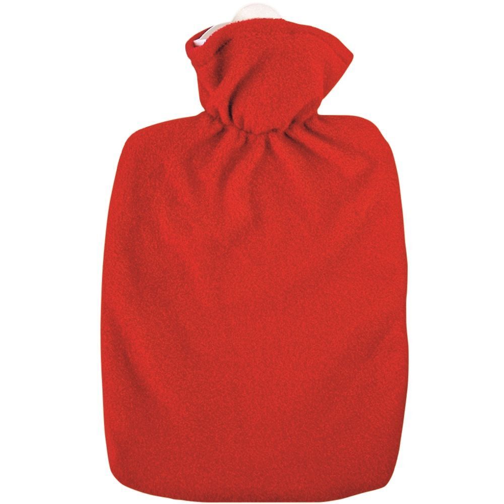 Emosan Bouillotte Classique étoffe moelleuse rouge