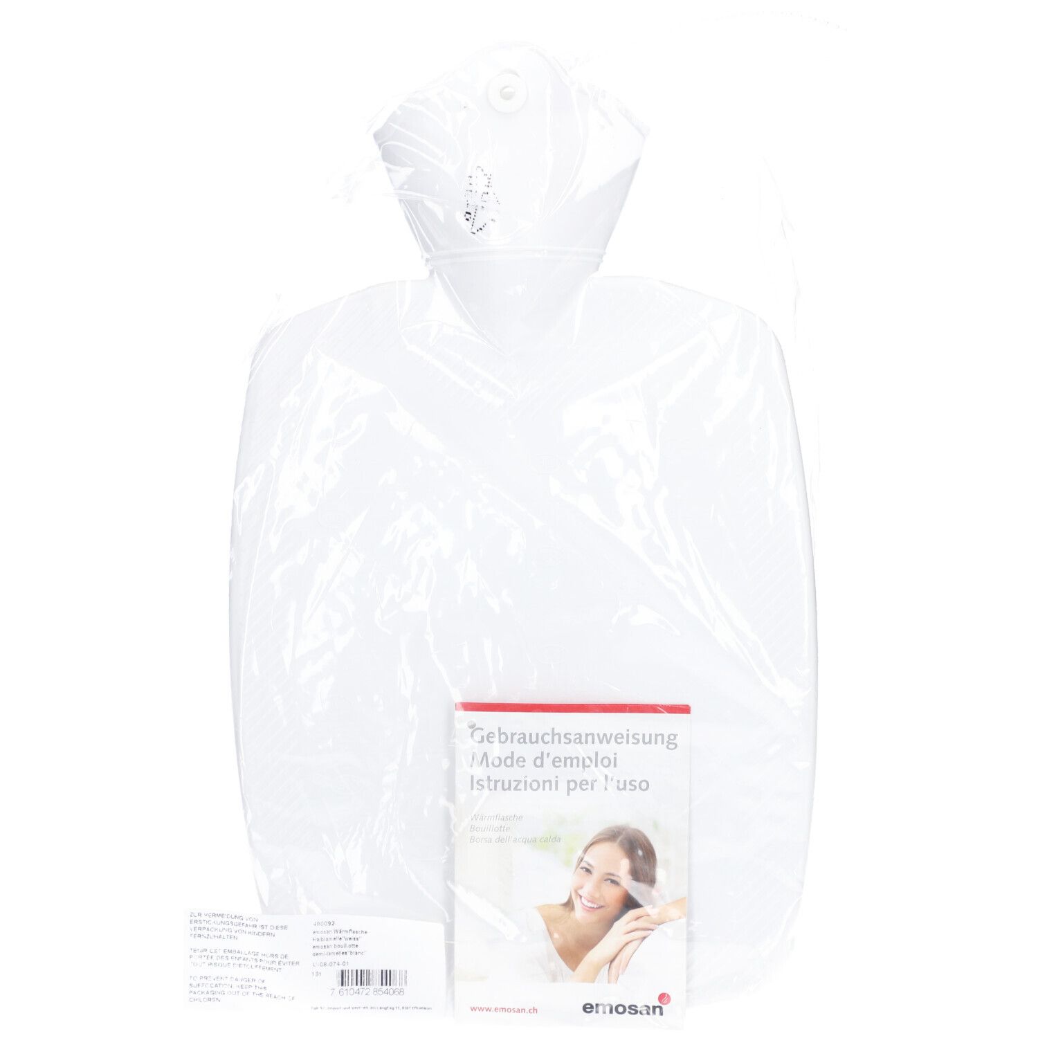 Emosan bouillotte demi-lamelle blanche