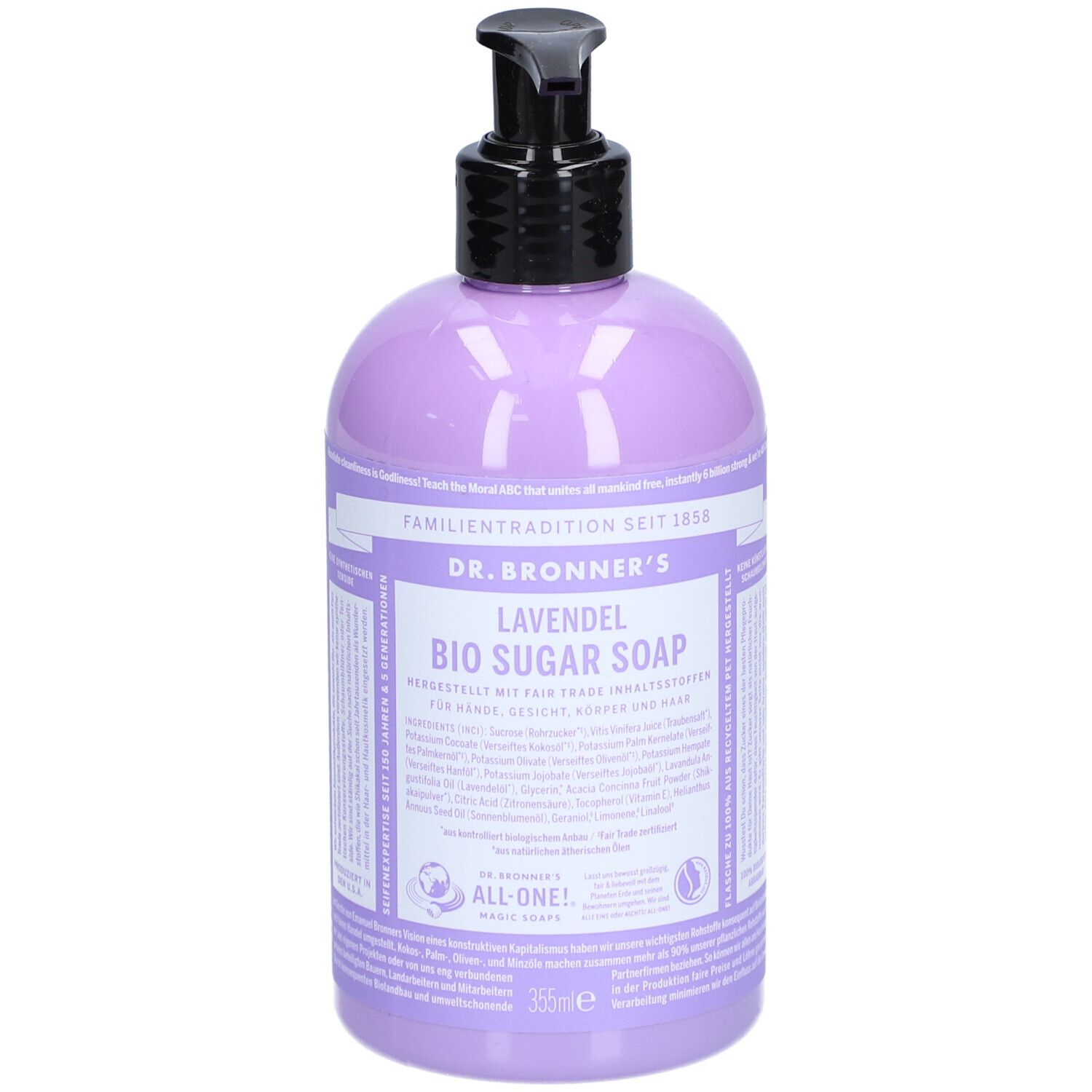 Bronners Lavender Shikakai Pumpseife 355 ml