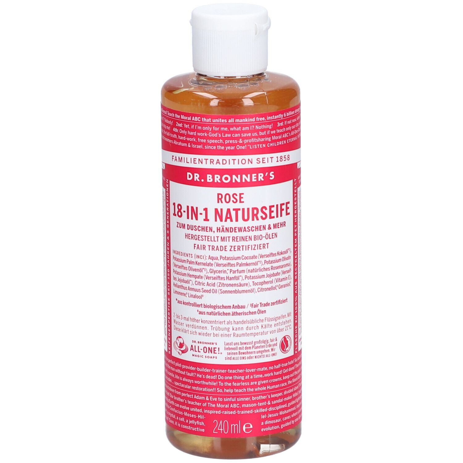 Savon liquide Bronners Rose 2