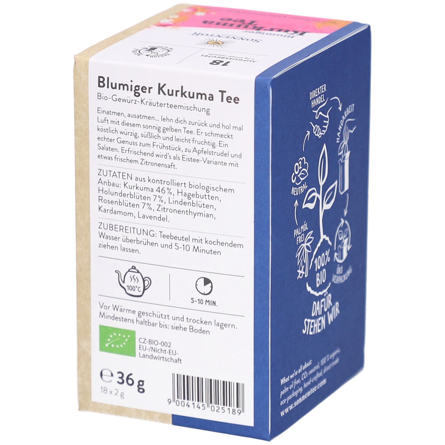 Sonnentor - Blumiger Kurkuma Tee bio