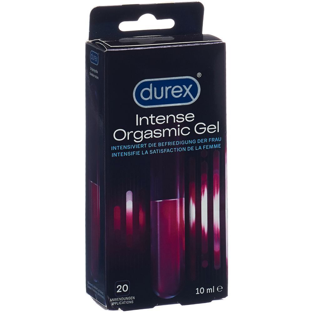 Dunkelblaue Schachtel mit Produktnamen und Logo. Enthält 20 Anwendungen. 10 ml.