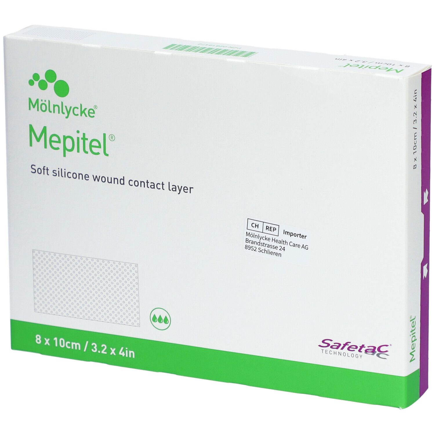 Mölnlycke® Mepitel® Pansement Interface Siliconé 8 x 10 cm