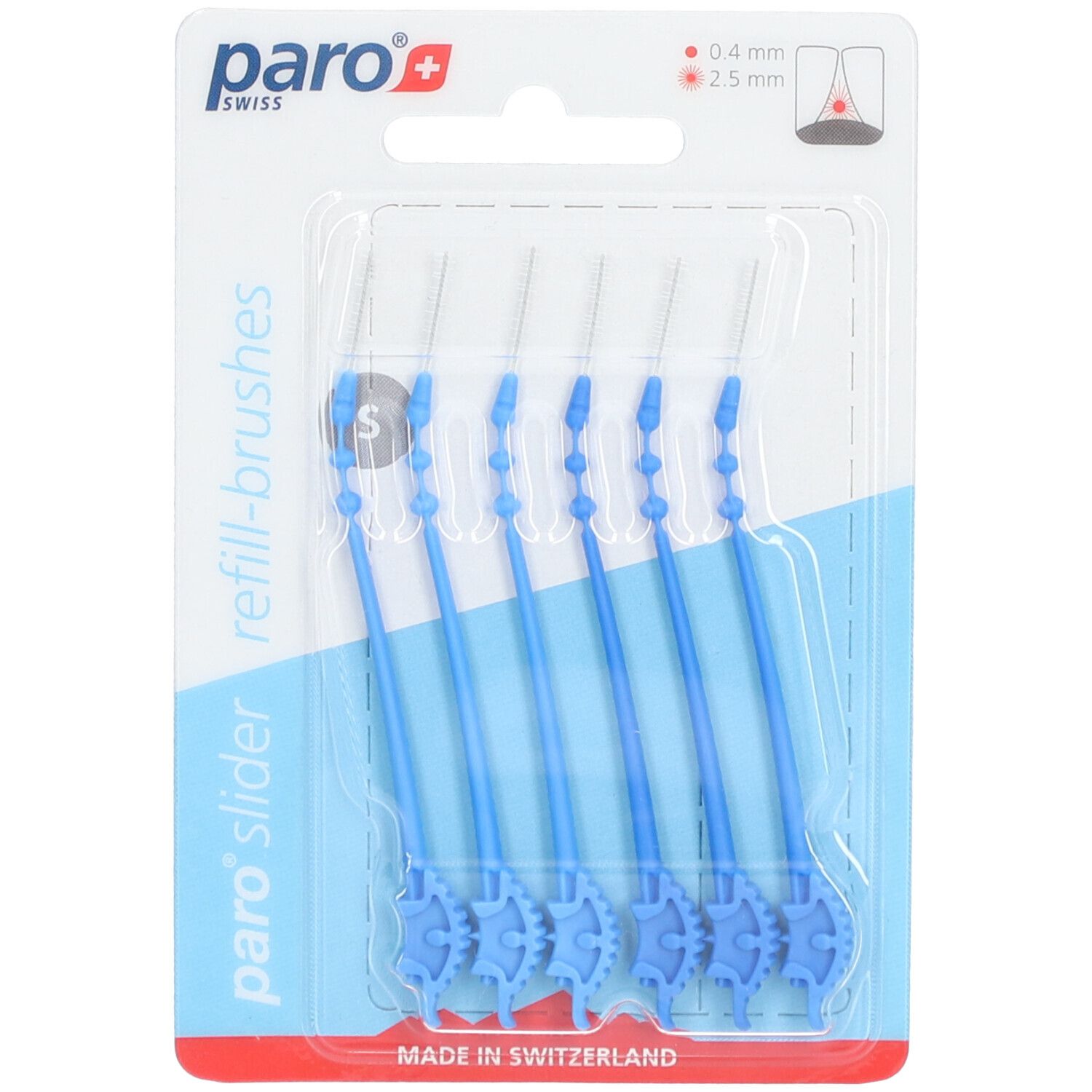 Paro slider refill-brushes S 6 Stk St Bürste