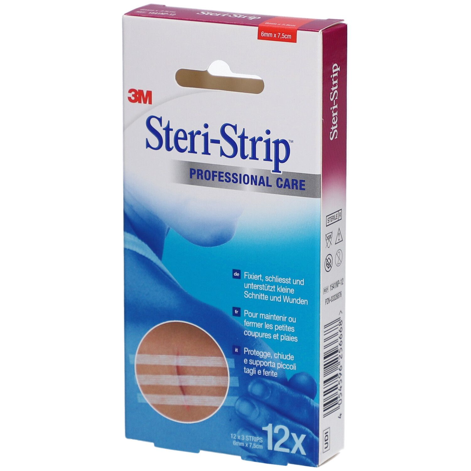 3M Steri-Strip™ Steriles selbstklebendes Hautnahtmaterial 6 x 75 mm weiß