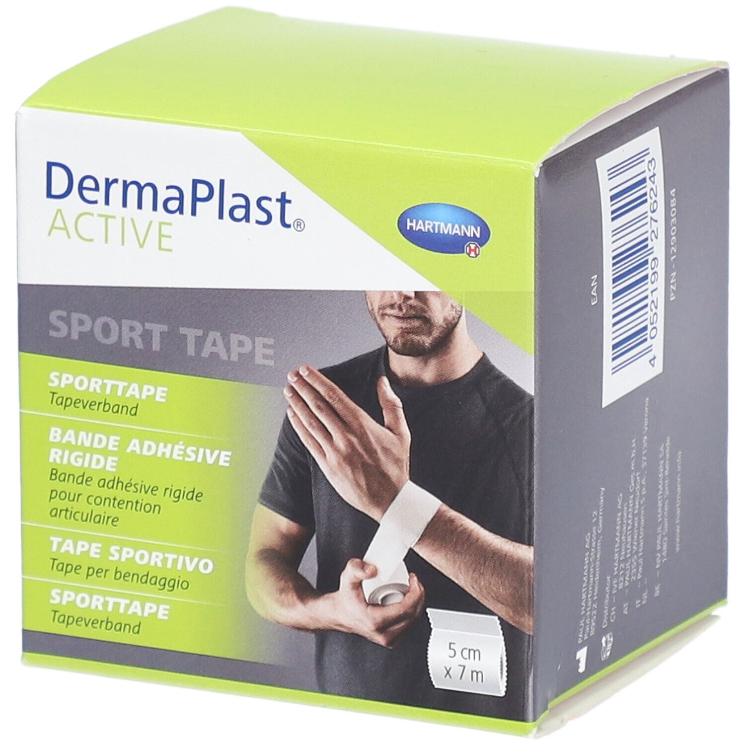 Hartmann DermaPlast® Active Sport Tape - Bande adhésive rigide pour contention articulaire 5 cm x 7 m