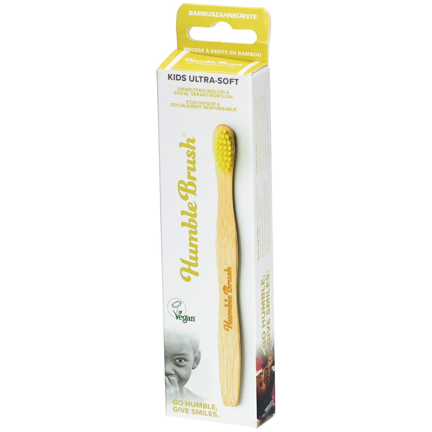 Humble Brush Brosse à Dents Enfants Jaune