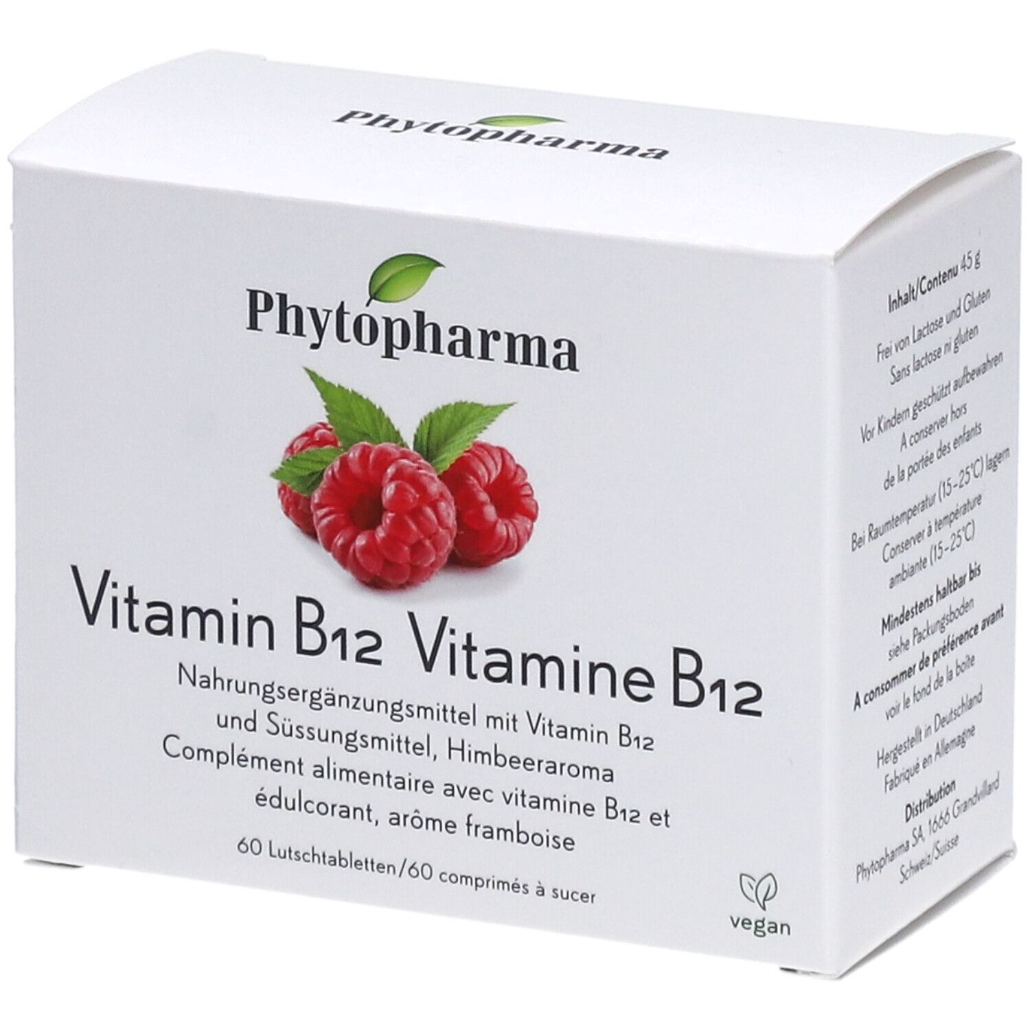 Phytopharma Vitamin B12 Lutschtabl Ds 60 Stk St Lutschtabletten