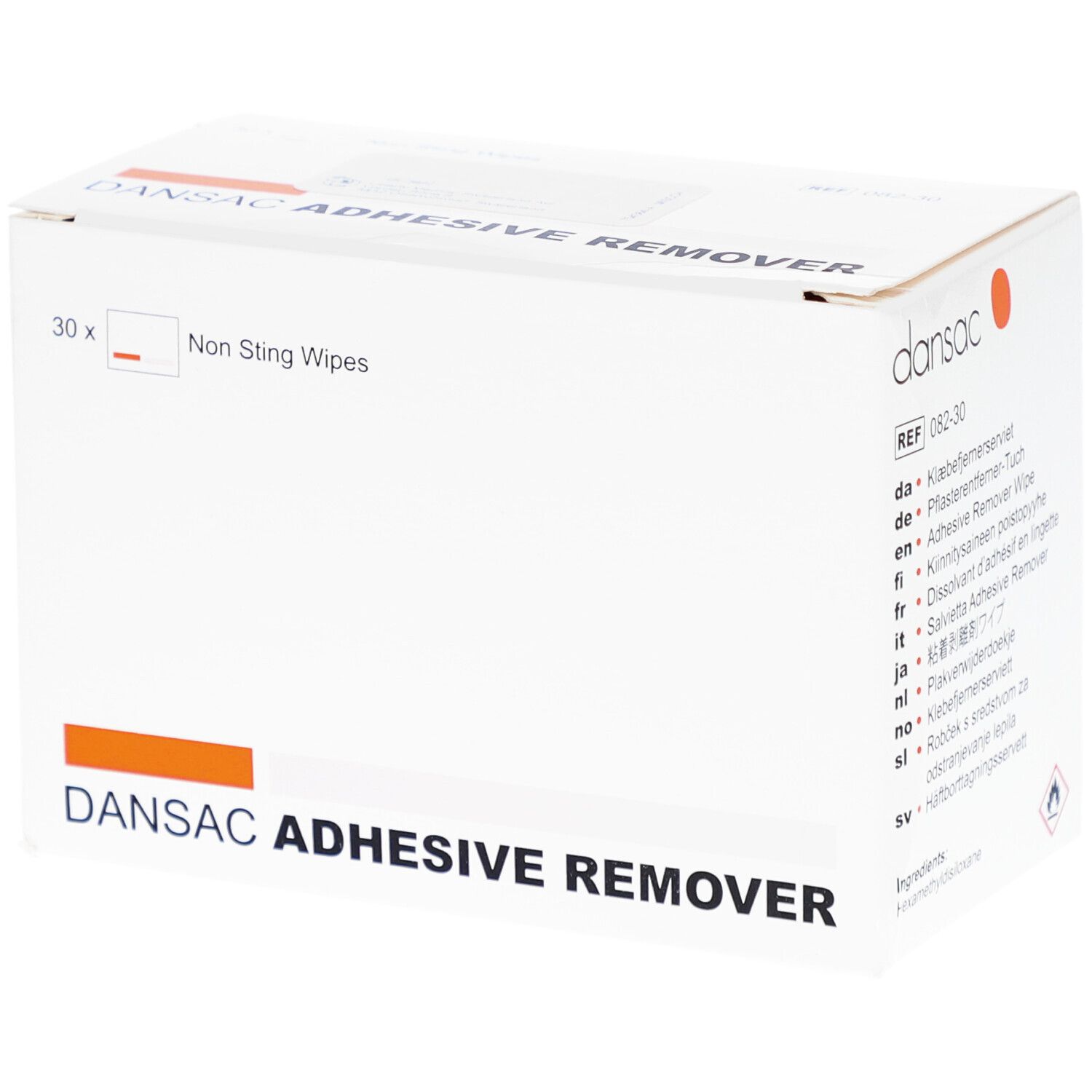 Dansac Pflasterentferner-Tücher 30 Stk St Bandage(s)