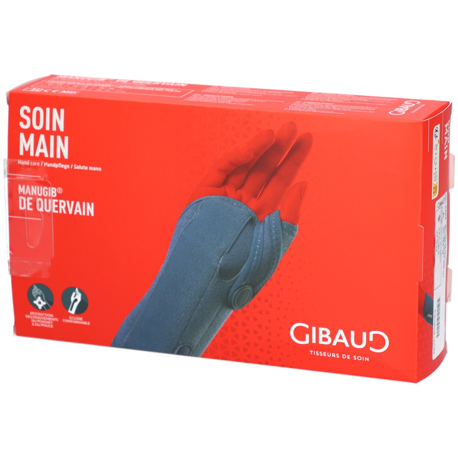 Gibaud Soin Main - Manugib® de Quervain - Gauche taille 2 (15,5-18 cm)