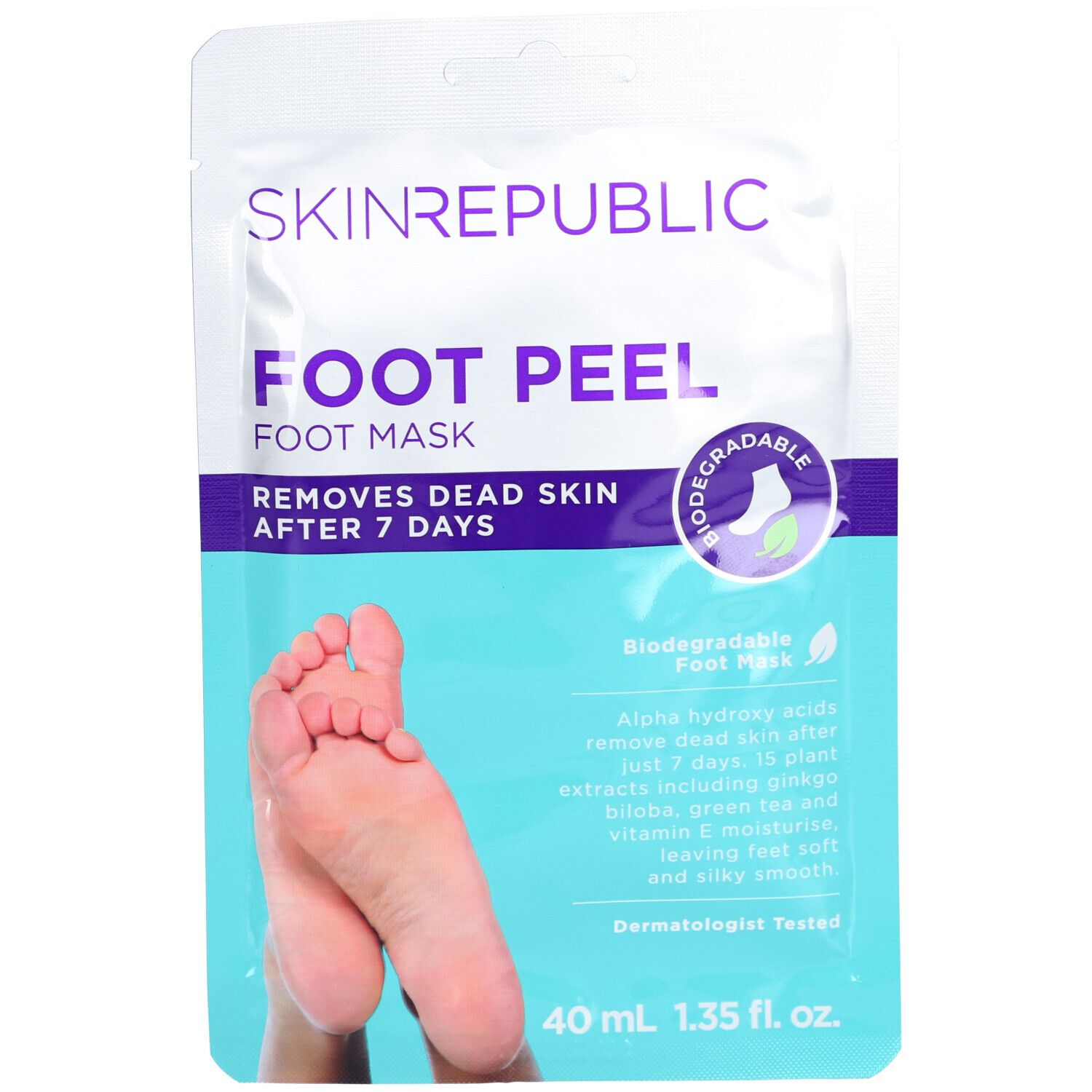 Skin® Republic Foot Peel - Masque pour les pieds