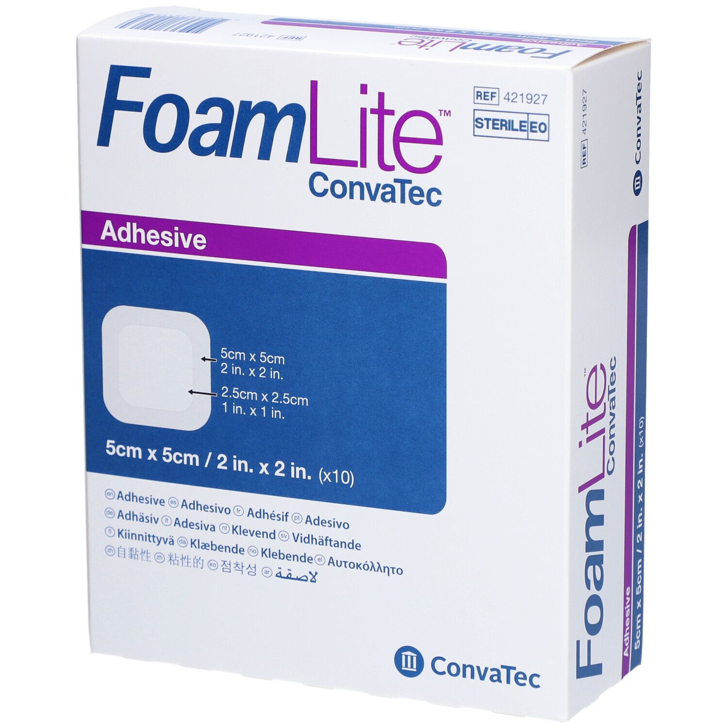 Foam Lite Convatec Silikon-Schaum 5x5cm 10 Stk