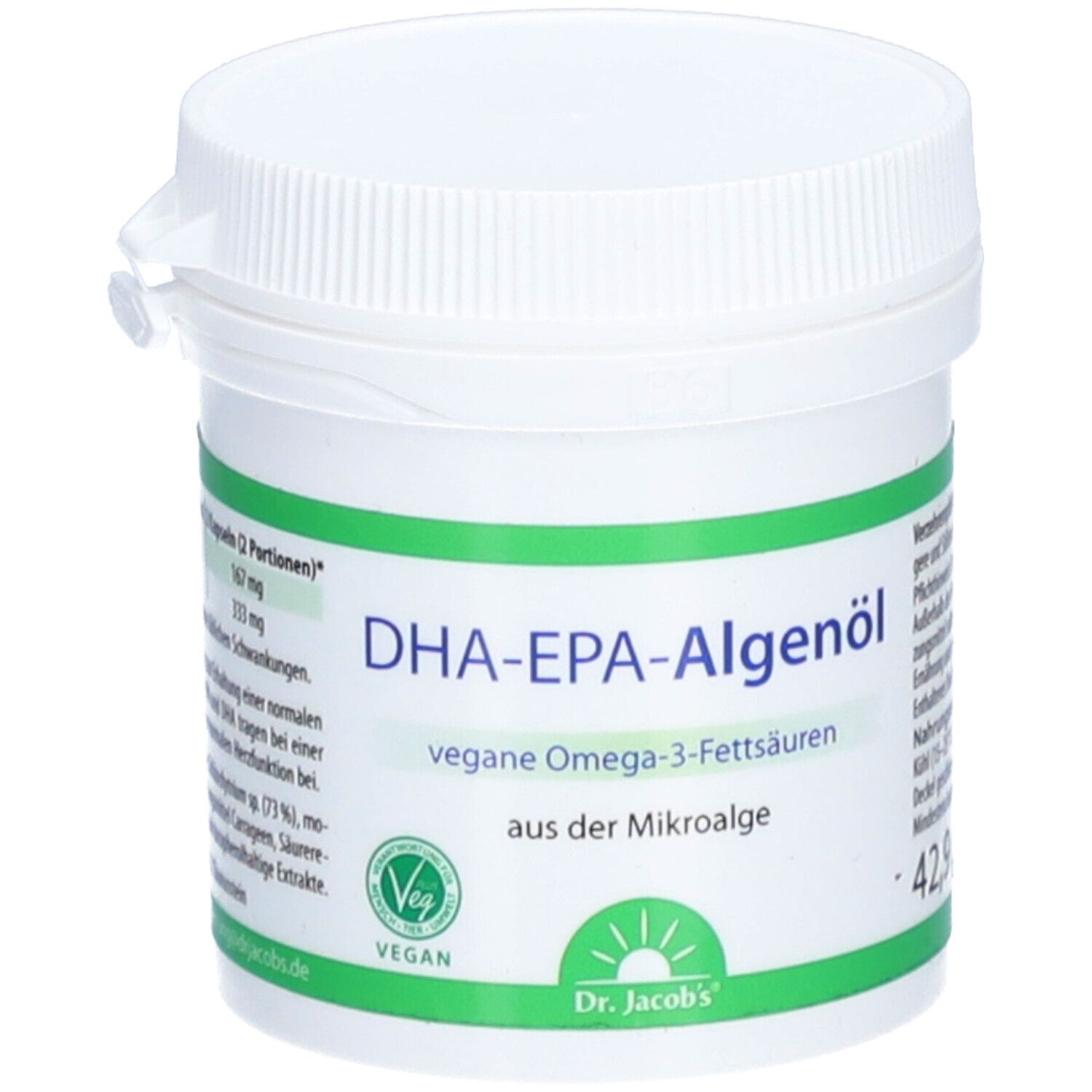 Dr. Jacob's Dha-Epa Huile d'algue