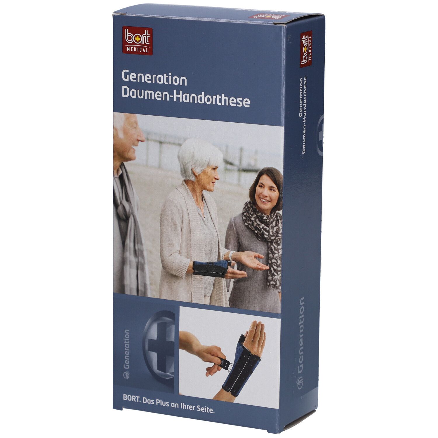 Bort Generation Daumen-Handorthese S rechts blau