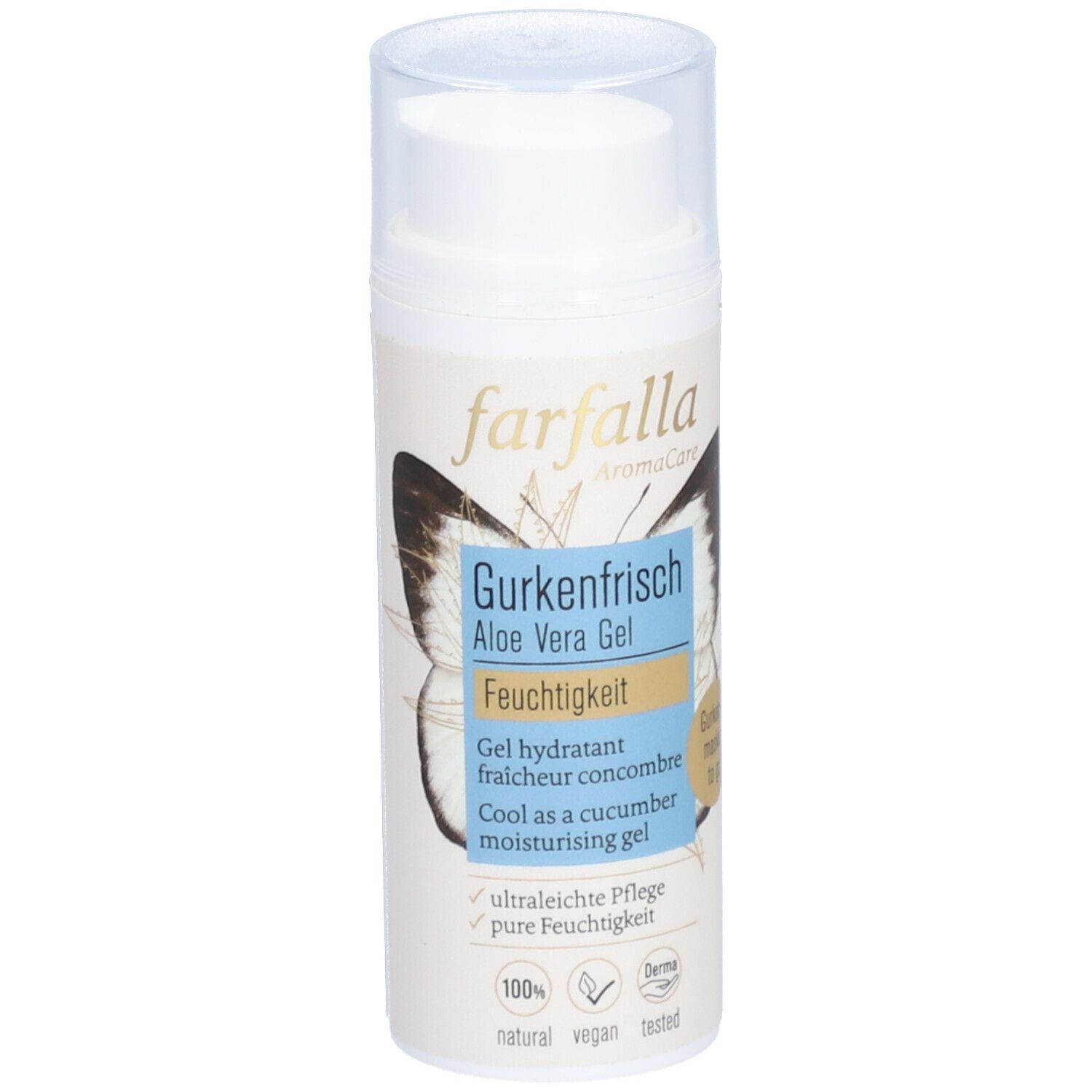 farfalla Aloe Vera, Frisches Feuchtigkeitsgel Gurke