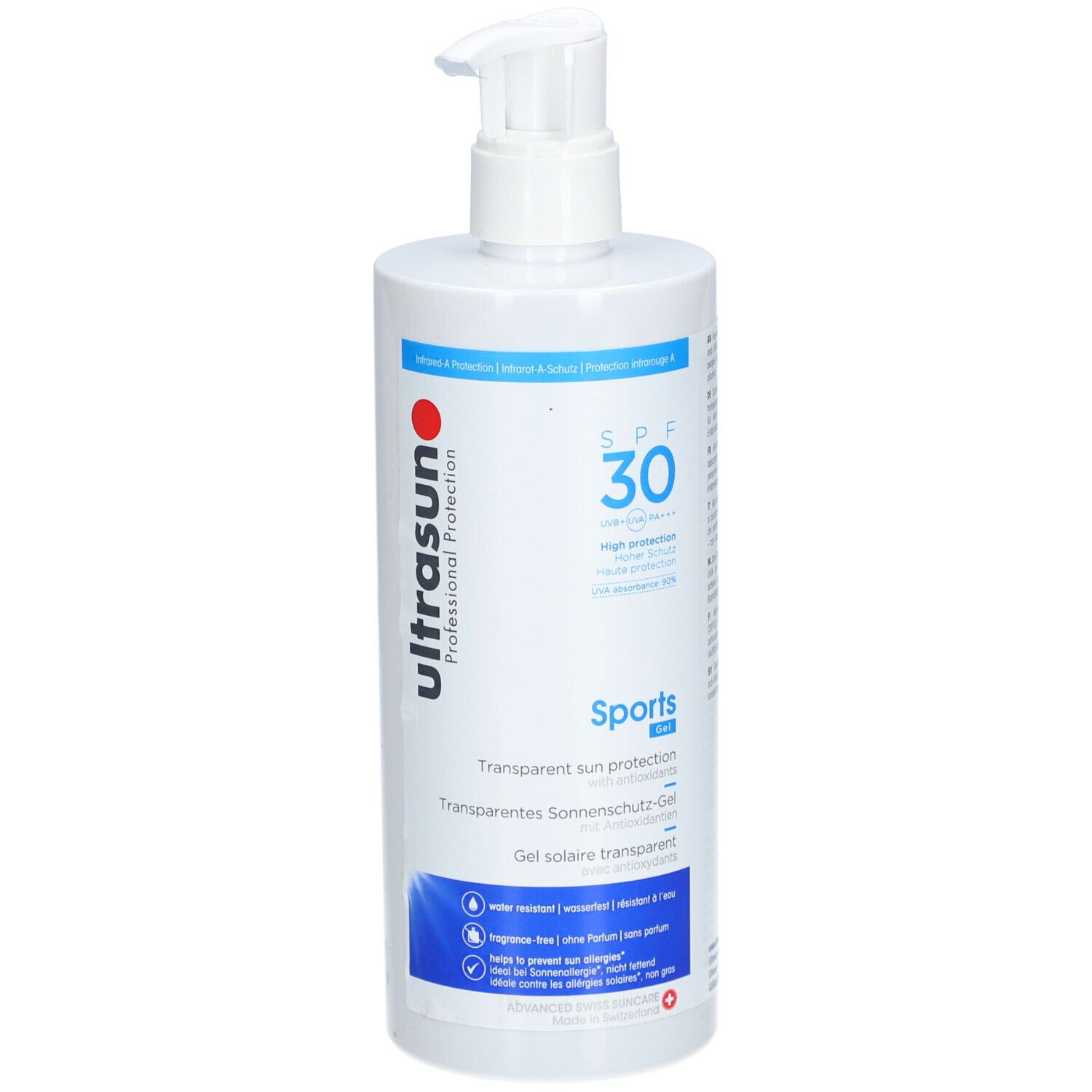 Ultrasun Sports Gel - Gel solaire transparent Spf30
