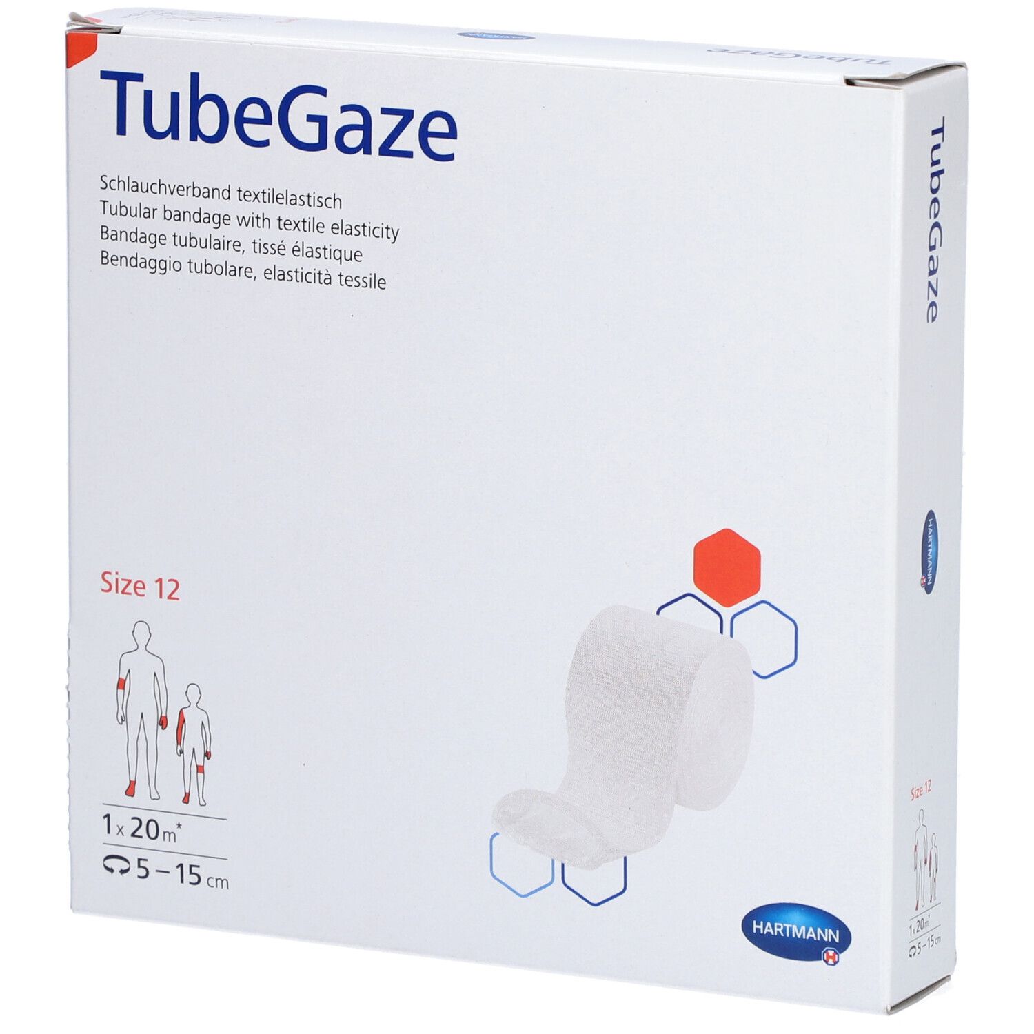 Hartmann TubeGaze® Pansement Numéro12 2,5 cm x 20 m