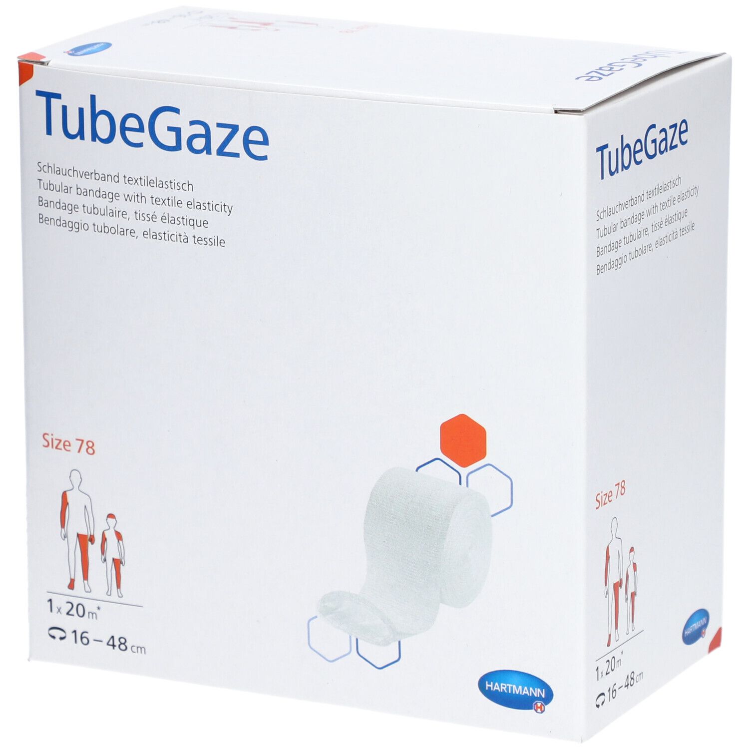 Hartmann TubeGaze® Pflaster Nummer78 8 cm x 20 m