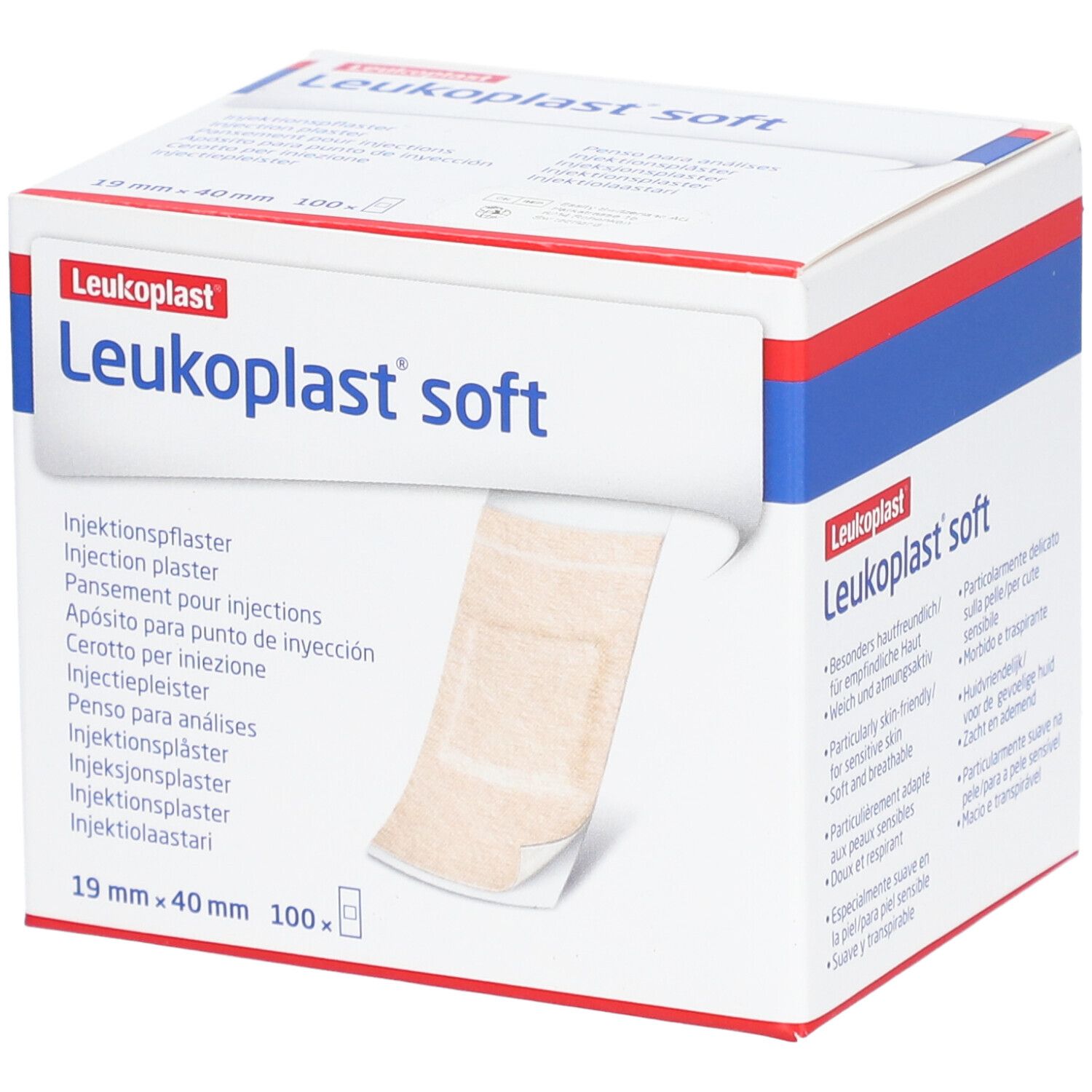 Leukoplast® Soft Pansement pour injection 19 mm x 40 mm