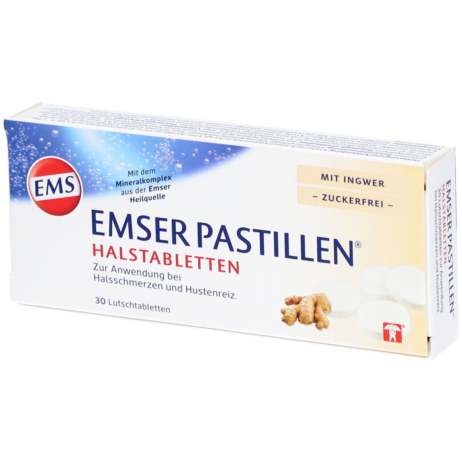 Emser Pastilles sans sucre au gingembre
