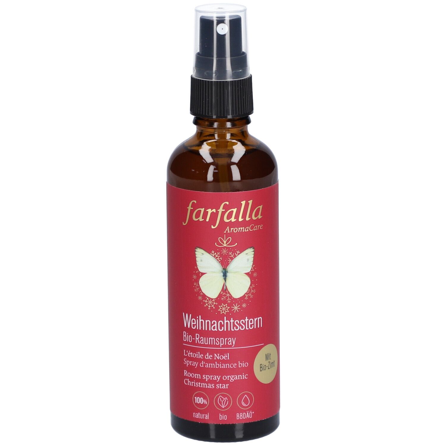 Farfalla L'étoile de Noël Spray d'ambiance bio