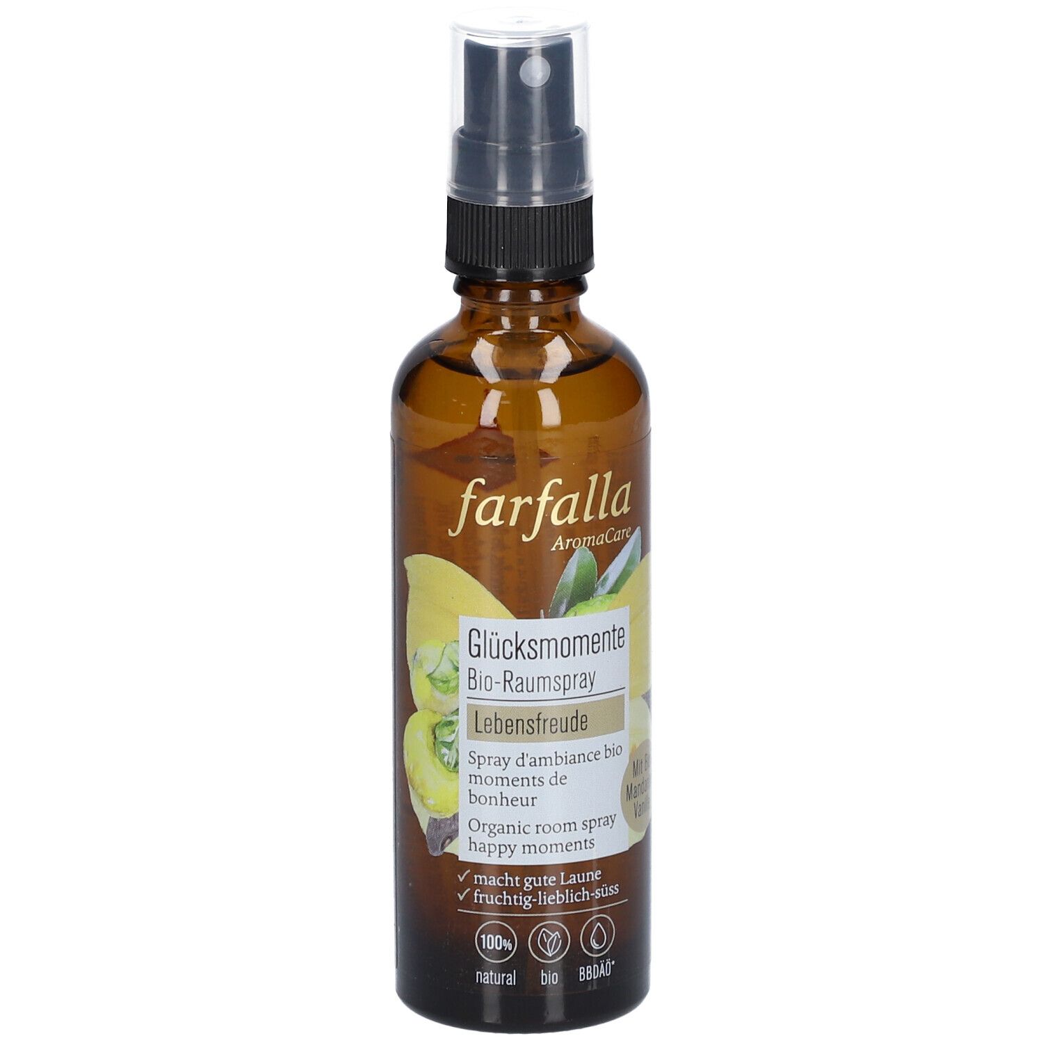 farfalla Lebensfreude Vanille-Mandarine Raumspray