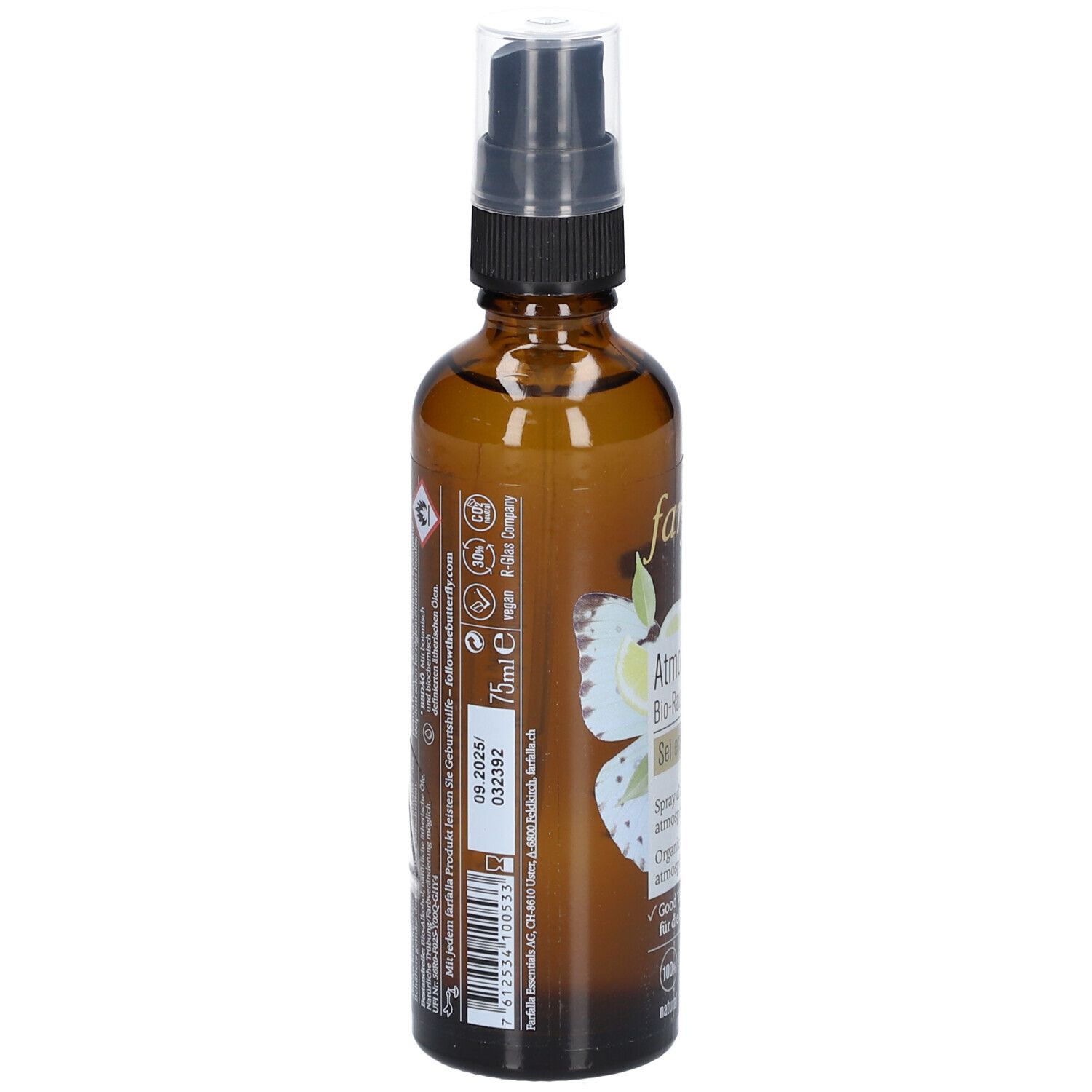 Farfalla Bio-Raumspray sei erfr Lemongrass 75 ml Spray