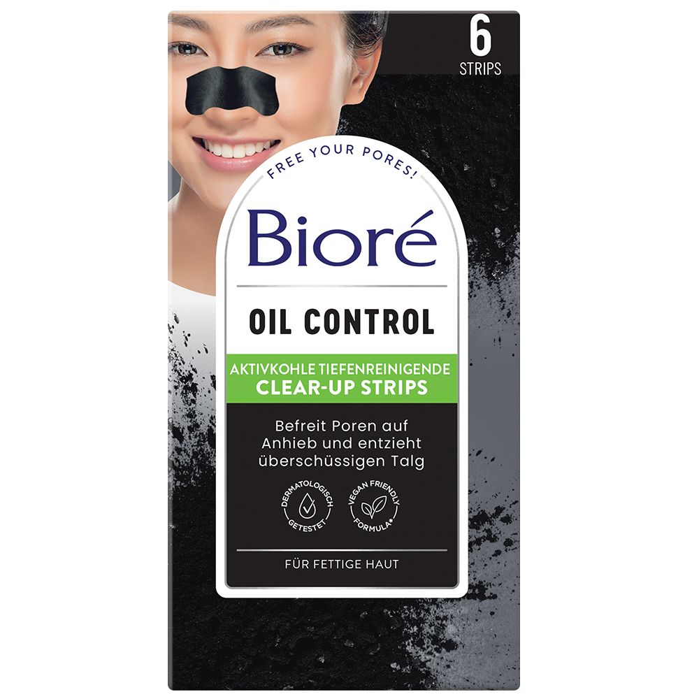 Biore Oil control Clear Up Strips Nettoyant de pores au charbon actif