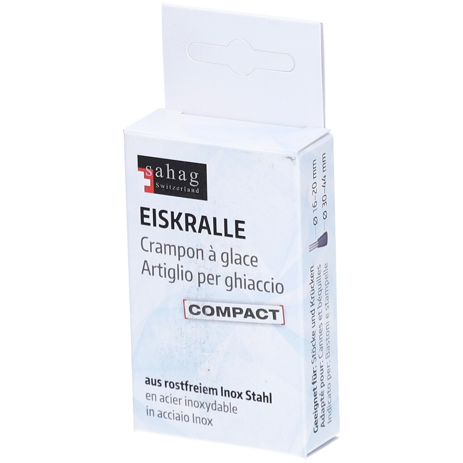 Sahag griffe à glace compact six dents en acier inox