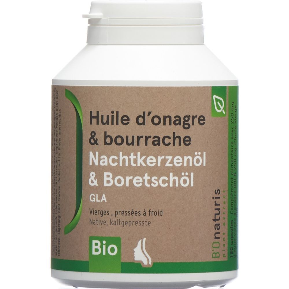 Bionaturis hui onag+bourr caps 500 mg bio