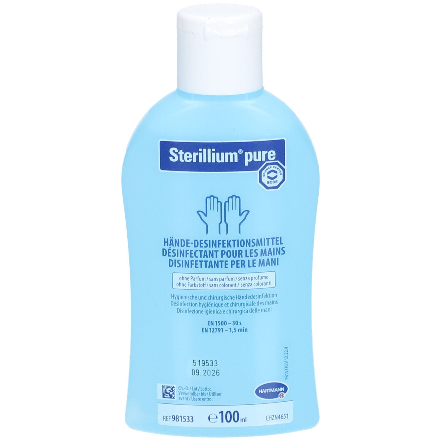 Hartmann Sterillium® Pure Désinfectant pour les mains