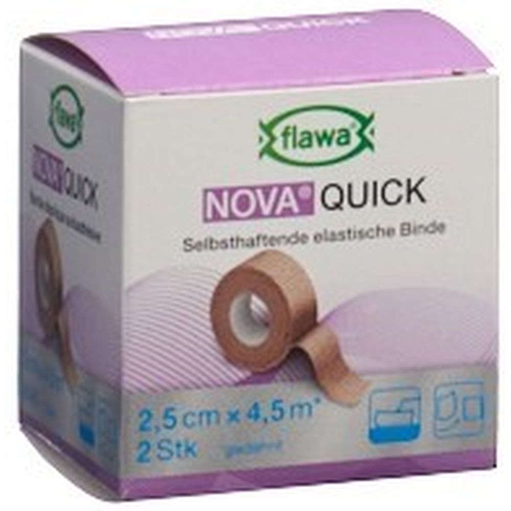 Flawa® Nova® Quick Bande déchirable adhésive 2,5 cm x 4,5 m