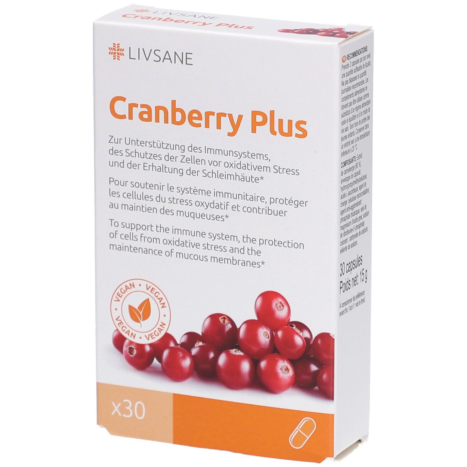 Livsane Cranberry Plus Kaps 30 Stk St Kapseln