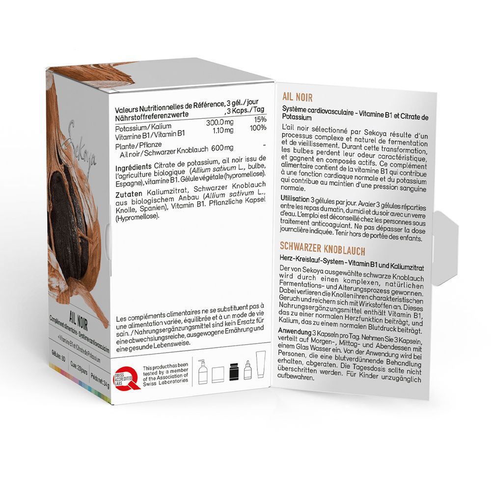 Sekoya Swiss Schwarzer Knoblauch