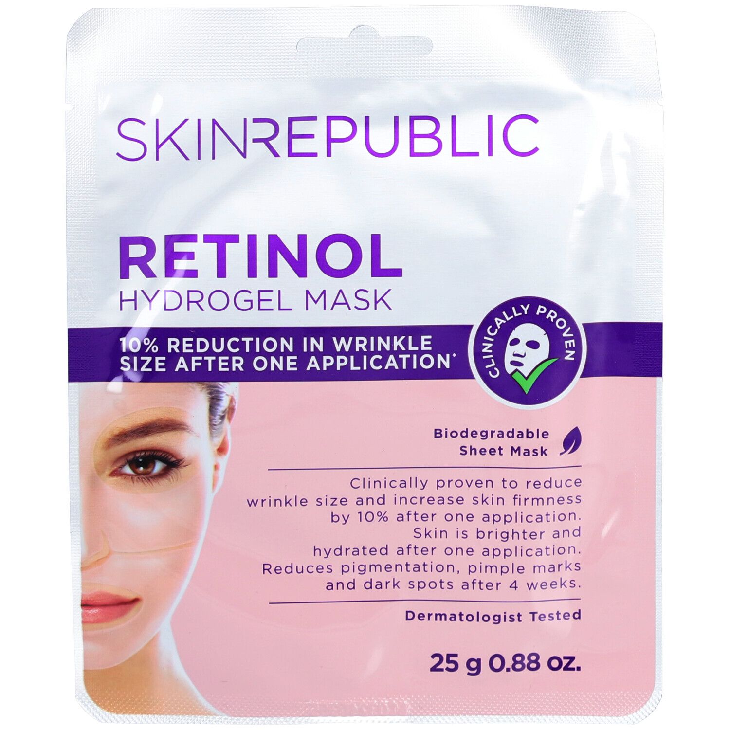 Skin Republic Masque visage au rétinol hydrogel