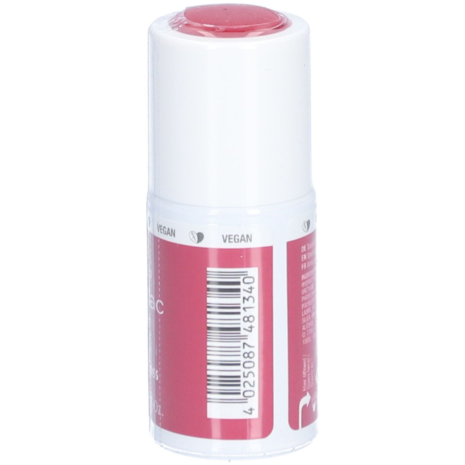 Nagellackflasche mit Barcode. Marke Alessandro Striplac. Vegan.