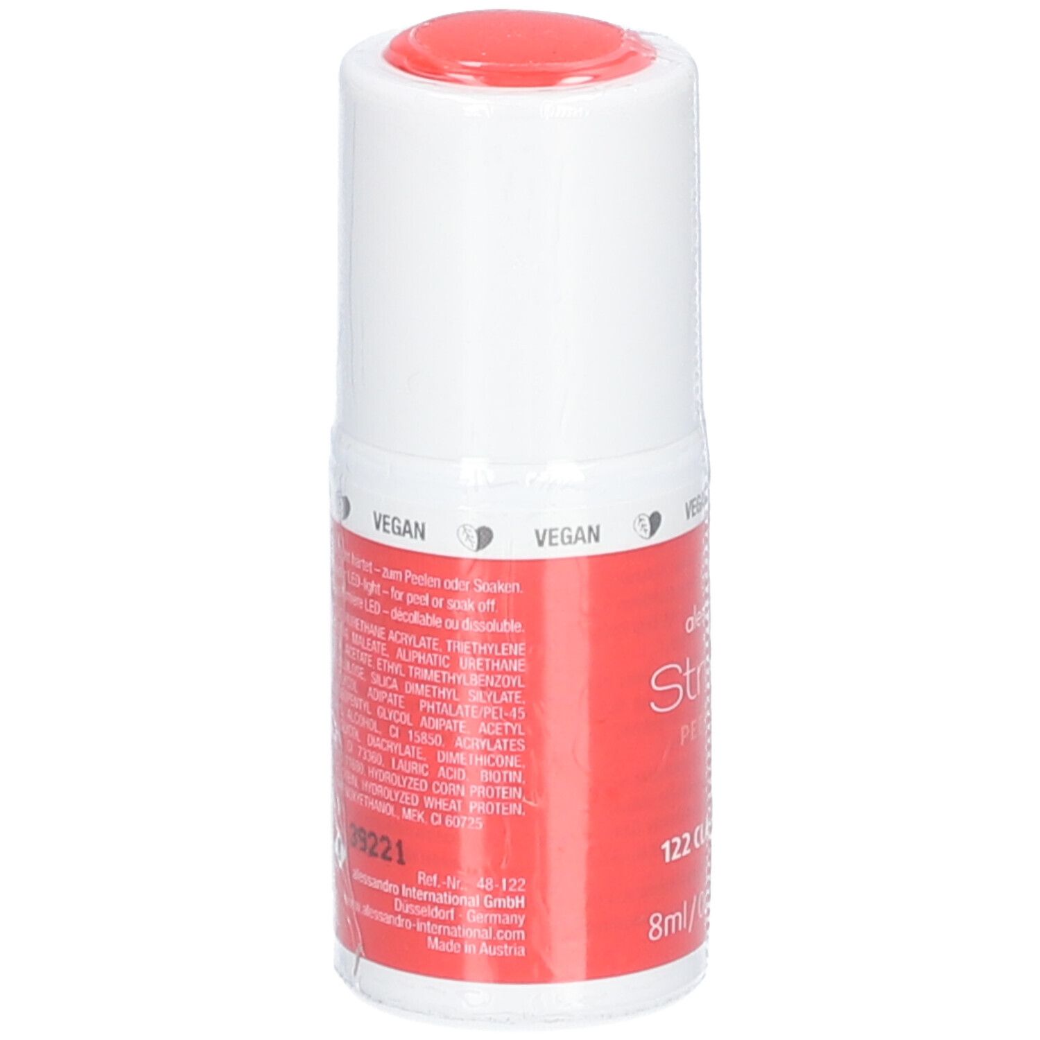 Alessandro International StripLac Peel or Soak 8 ml - 122 classic red