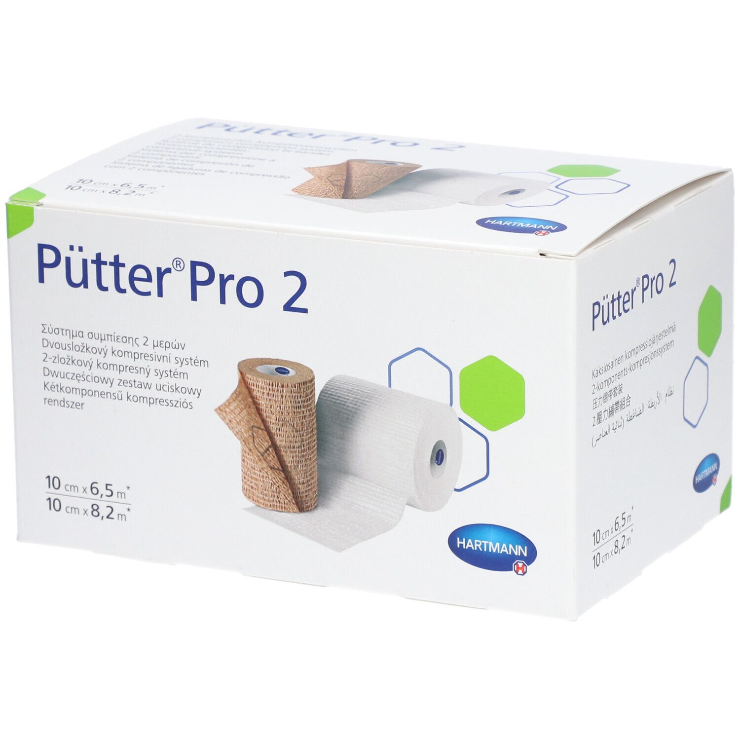 Hartmann Pütter®Pro 2 Set avec bande de rembourrage et compression 2 x 10 cm
