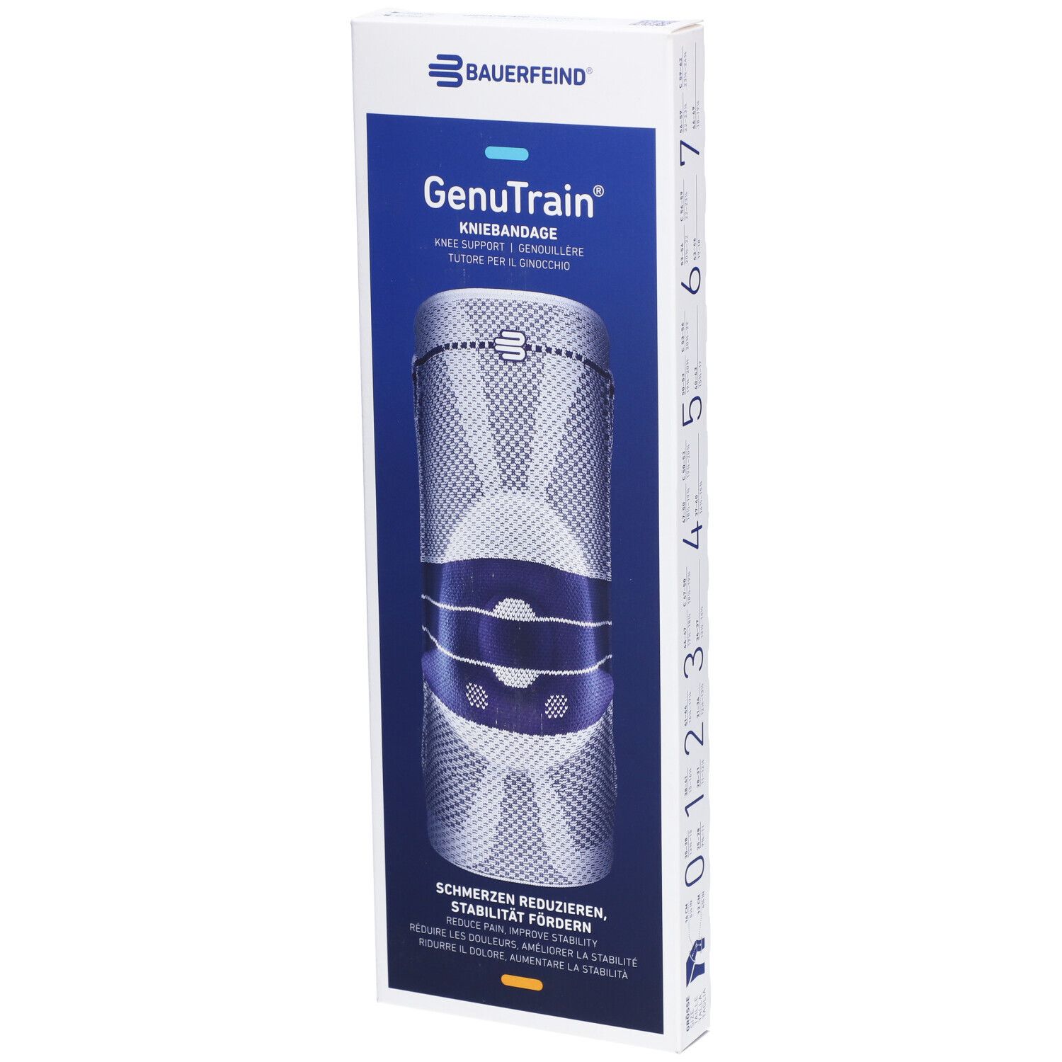 Bauerfeind® GenuTrain Aktiv-, Patella- und Bandkniebandage Gr. 1 Beige