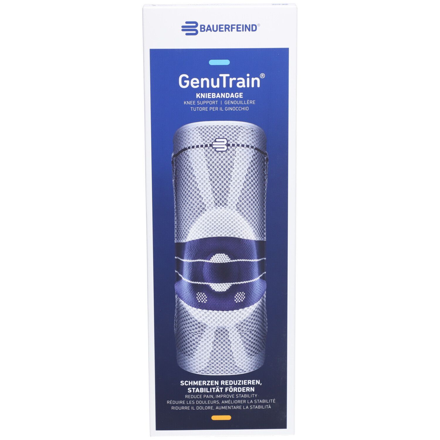 Bauerfeind® GenuTrain Genouillère active, rotulienne et ligamentaire Taille 3 Comfort Titan